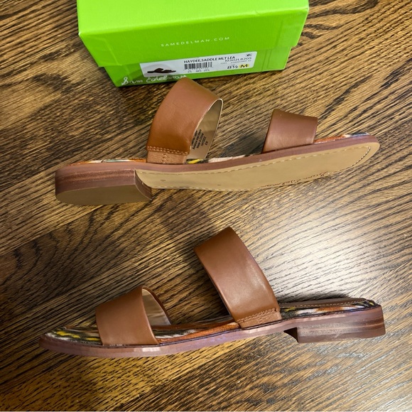 Sam Edelman Haydee Saddle Brown Slide Sandal. NWT. Size 8.5 Medium - Picture 2 of 5